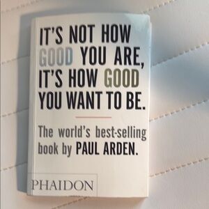 It’s Not How Good You are It’s How Good You Want To Be by Paul Arden
